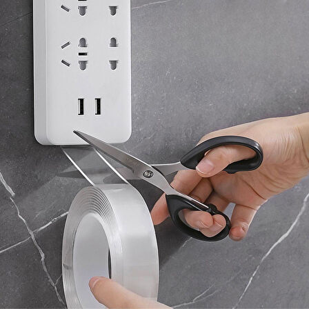 Ultra Güçlü Çift Taraflı 2 mt x 3 cm Çift Taraflı Nano Bant-Findit