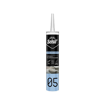 SELSİL 05 ŞEFFAF MUTFAK VE BANYO SİLİKON 280ML-Findit