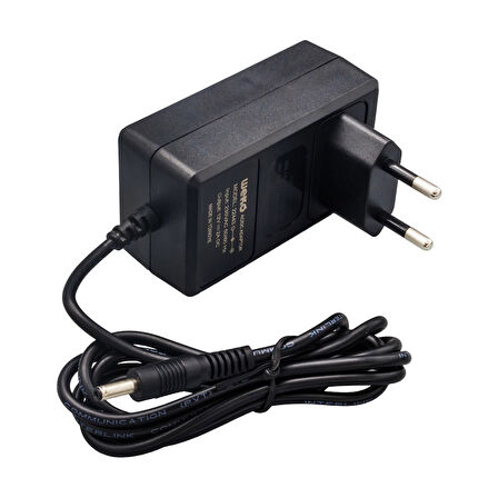 12 VOLT - 2 AMPER 2.5*0.7 UÇLU YERLİ ÜRETİM PLASTİK KASA PRİZ TİPİ ADAPTÖR-Findit