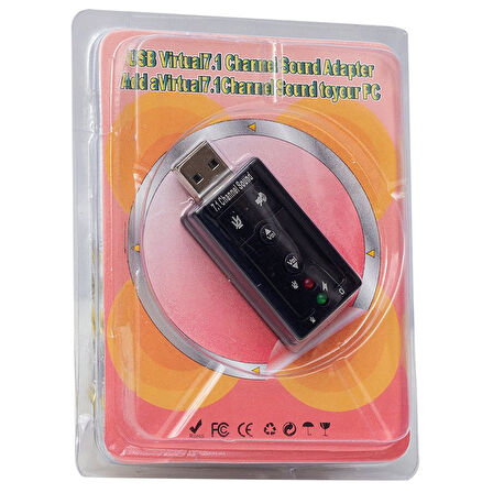 7.1 CHANNEL USB 2.0 SES KARTI-Findit