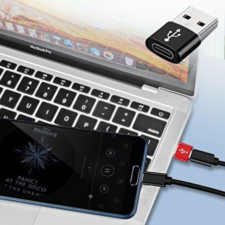 USB&amp;#39;den TYPE-C &amp;#39;ye Dönüştürücü Adaptör Veri Aktarımı Sağlayıcı Şarj Data Çevirici-Findit