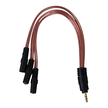 3.5 MM STEREO ERKEK/3 X 3.5 MM STEREO DİŞİ 5+1 KABLO-Findit