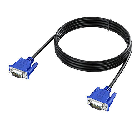 VGA KABLO 15 PİN ERKEK/ERKEK 3 METRE POŞETLİ-Findit