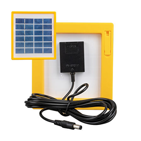 TEK PANELLİ ŞARJLI SOLAR IŞILDAK AYDINLATMA SETİ-Findit