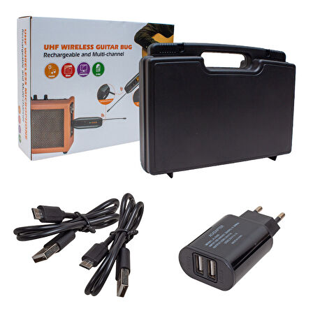 MAGI CVOICE MV-19592 UHF GİTAR TİP KABLOSUZ MİKROFON ÜÇLÜ SET-Findit