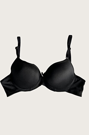 Mikro Kumaş Push Up Dolgulu Balenli Günlük Tek Destekli Sütyen