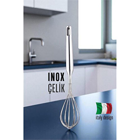 Inox Çelik Çırpıcı Italyan Dizayn