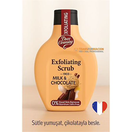Süt ve Çikolata Özlü, Hassas Ciltler İçin Peeling Jel –   500 ml