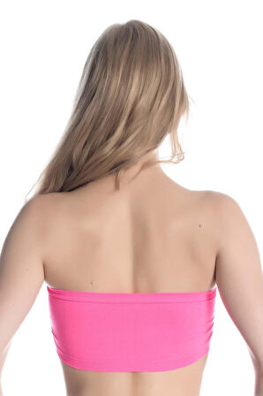 NEON FUŞYA 4002 Soft Straplez Büstiyer