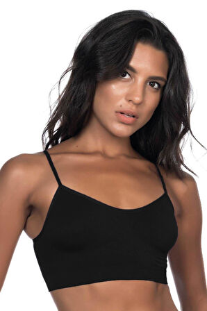 SİYAH 4003 Soft İp Askı Büstiyer