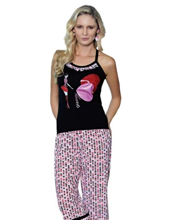 Kadın Kalp Baskılı Takım 2462