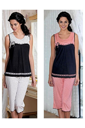 Kadın Altı Puanlı Yazlık Pijama 21549