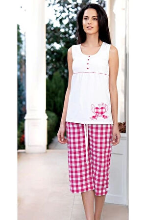 Kadın Yazlık Düğmeli Pijama 21522