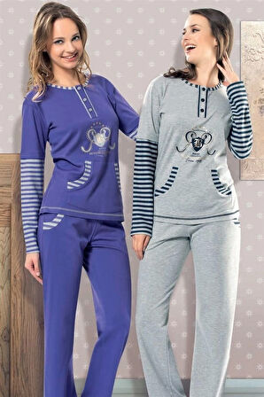 Bayan Kışlık Pijama Takımı 5290
