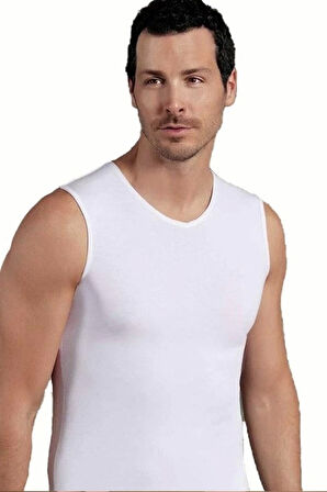 Sıfır Kol V Yaka Likra Atlet E078