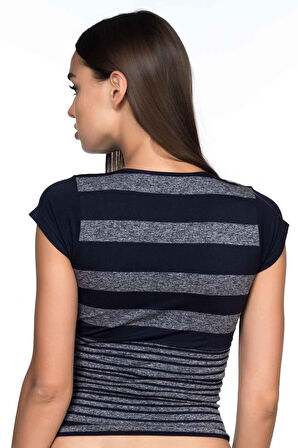 LACİVERT 5026 Soft Seamless T Shirt