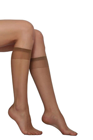 Fit 15 Dizaltı Burunsuz Kadın Çorabı