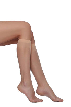 Fit 15 Dizaltı Burunsuz Kadın Çorabı