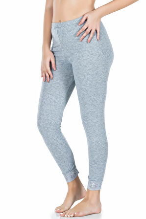 Paçası Dantelli Kadın Tayt 422