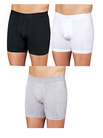 Erkek Lycralı Düz Boxer 2170