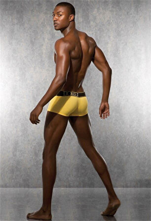 Sarı Boxer Erkek Yazılı 1725