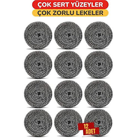 Çelik Bulaşık Ovalama Teli 12 Adet