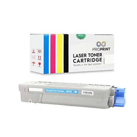 Proprint Oki Uyumlu C612-46507519 Mavi Muadil Toner - C612dn
