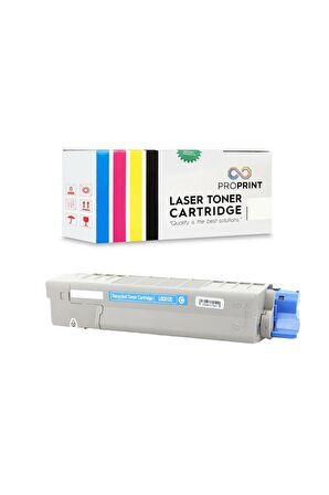 Proprint Oki Uyumlu C612-46507519 Mavi Muadil Toner - C612dn