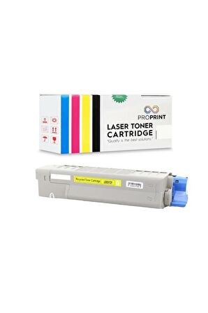 Proprint Oki Uyumlu C612-46507517 Sarı Muadil Toner - C612dn