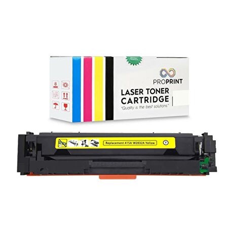 Proprint HP 415X-W2032X Sarı Muadil Toner Çipsiz-W1A78A-M479fdw