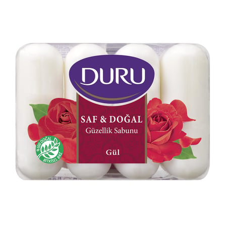 Duru Güzellik Sabunu Saf&doğal Gül 4X70 G 4 ADET