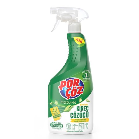 Porçöz Naturel Bitkisel Kireç Çözücü Sprey 750 Ml 4 ADET