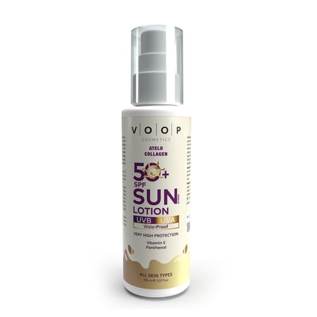 Voop Atelocollagen Yüksek Koruma Etkili Güneş Losyonu SPF 50+ 150 ml 4 ADET