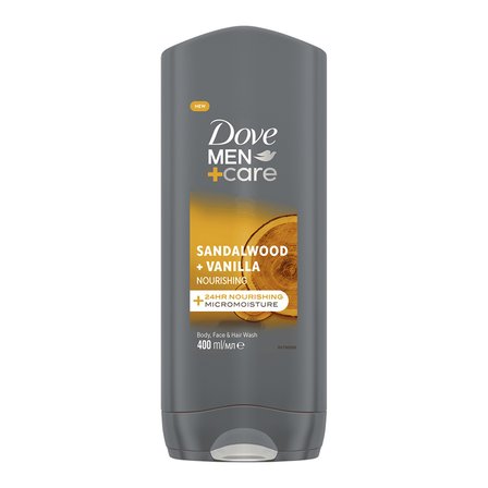 Dove Men +Care Sandalwood + Vanilla Duş Jeli 400 Ml 4 ADET
