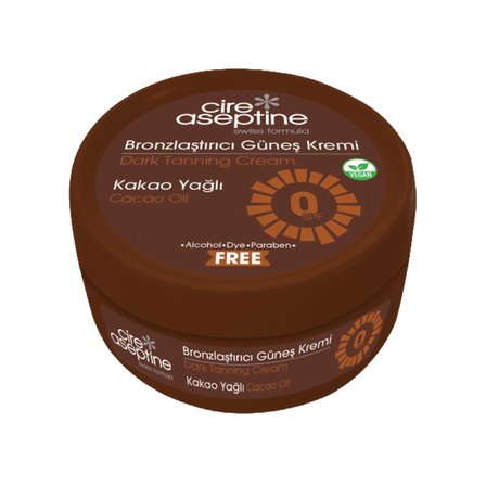 Cire Aseptine Bronzlaştırıcı Kakaolu Güneş Yağı 0SPF 200 Ml 4 ADET