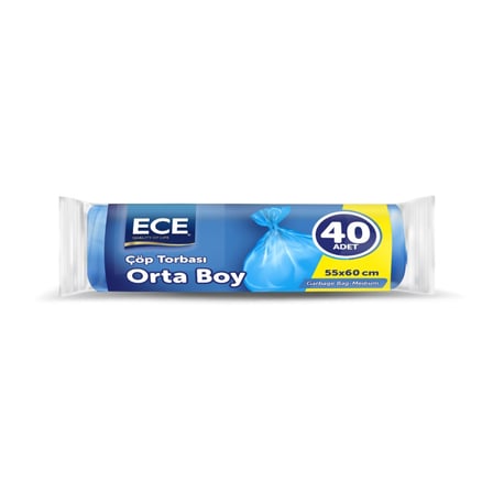 Ece Çöp Torbası Orta 55 x 60 Cm 40'lı
