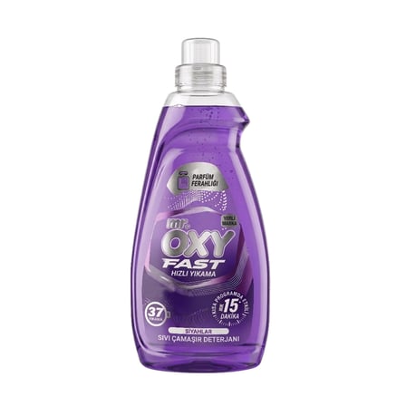 Mr.Oxy Fast Hızlı Yıkama Sıvı Çamaşır Deterjanı Siyah 1.48 L