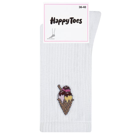 Happy Toes Dondurma Desenli Soket Çorap 36-40