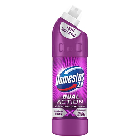 Domestos Dual Action Kötü Koku Karşıtı Çamaşır Suyu 750 Ml 2 ADET