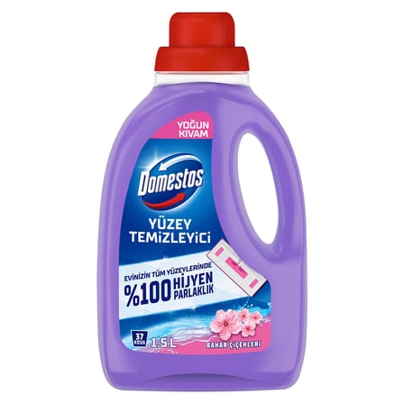 Domestos Yoğun Kıvamlı Yüzey Temizleyici Bahar Çiçekleri 1500 Ml 2 ADET