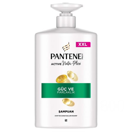 Pantene Güç ve Parlaklık Şampuan 800 Ml 2 ADET