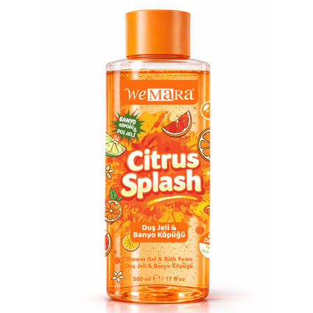 Wemara Citrus Splash Duş Jeli Banyo Köpüğü 500 Ml 2 ADET