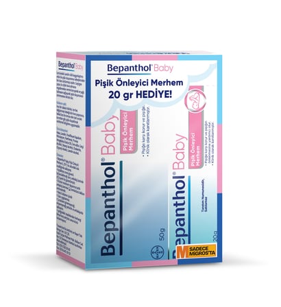 Bepanthol Pişik Önleyici Krem 50 G + 20 G Hediyeli 2 ADET