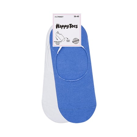 Happy Toes Kadın Babet Çorap 2'li 36-40 2 ADET