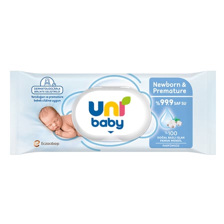 Uni Baby Yenidoğan & Premature Islak Mendil 40'lı 2 ADET