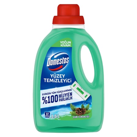 Domestos Yoğun Kıvamlı Yüzey Temizleyici Çam Ferahlığı 1500 Ml 3 ADET