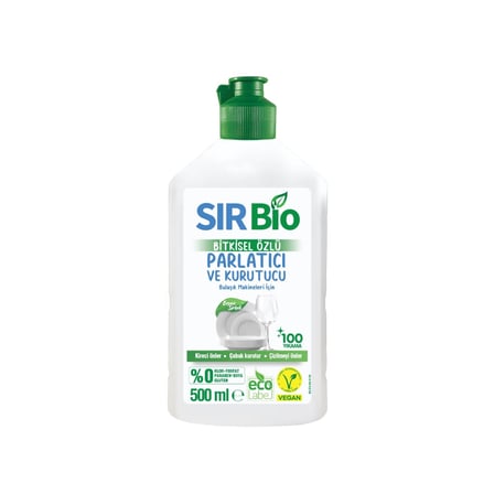 Sır Bio Bitkisel Özlü Bulaşık Makinesi Parlatıcı Kurutucu 500 Ml 3 ADET