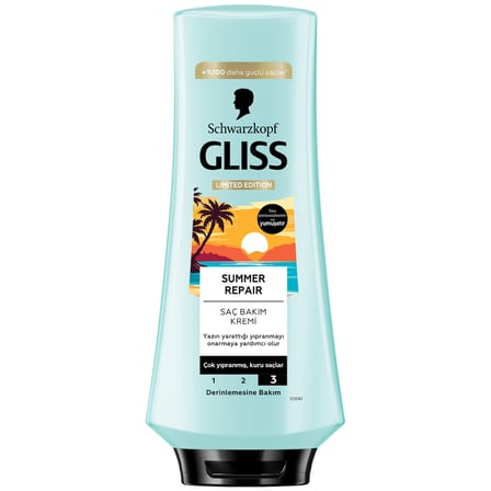 Gliss Summer Repair Saç Kremi 360 Ml 3 ADET