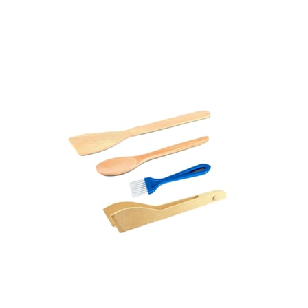 Fayda Plastik Maşalı Ahşap Set 4'lü 3 ADET