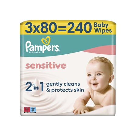 Prima Pampers Sensitive Islak Havlu 3 x 80'li 3 ADET